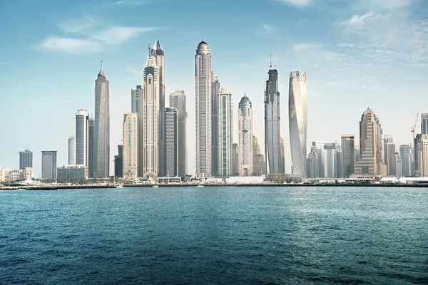 Dubai Marina en la hora de la puesta del sol, Emiratos Árabes Unidos —  Fotos de Stock