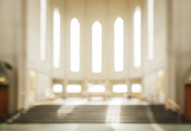 bokeh iç modern lutheran, Hıristiyan Kilisesi