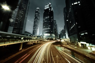 Hong kong sunset anda trafik