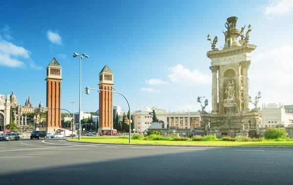 Barcelona, Plaza de España — Foto de Stock