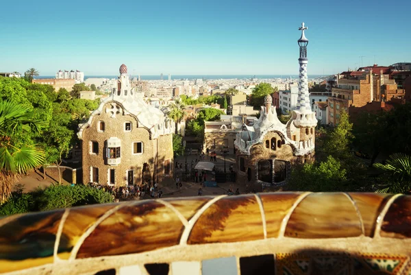 Park Guell in Barcelona, Spanje — Stockfoto