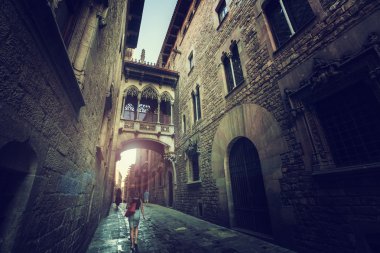 Barselona Gothic quarter, İspanya