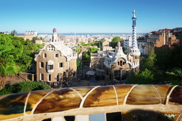 Parque Guell en Barcelona, España — Foto de Stock