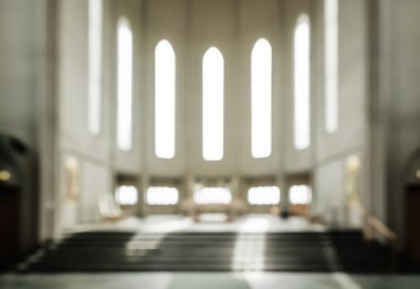 bokeh iç modern lutheran, Hıristiyan Kilisesi