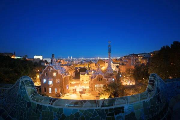 Park Guell i Barcelona, Spanien — Stockfoto