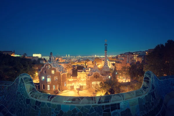 Park Guell i Barcelona, Spanien — Stockfoto