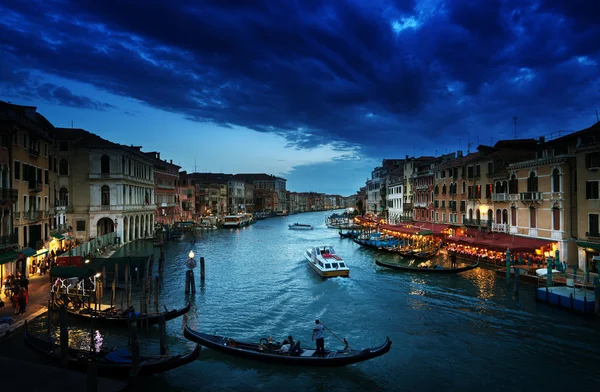Canal Grande bei Sonnenuntergang, Venedig, Italien — Stockfoto