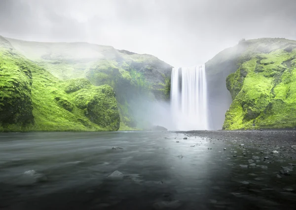 Skogafoss vattenfall, Island — Stockfoto