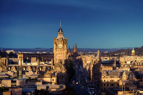 Edinburgh City Skyline Calton Hill Ηνωμένο Βασίλειο — Φωτογραφία Αρχείου