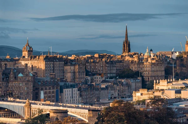 Edinburgh City Skyline Calton Hill Ηνωμένο Βασίλειο — Φωτογραφία Αρχείου