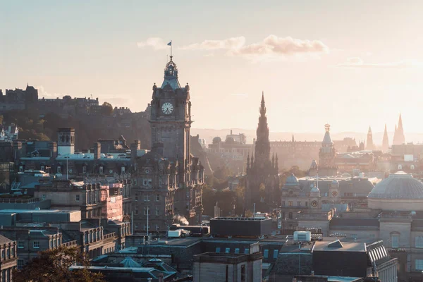 Edinburgh City Skyline Vanaf Calton Hill Verenigd Koninkrijk — Stockfoto