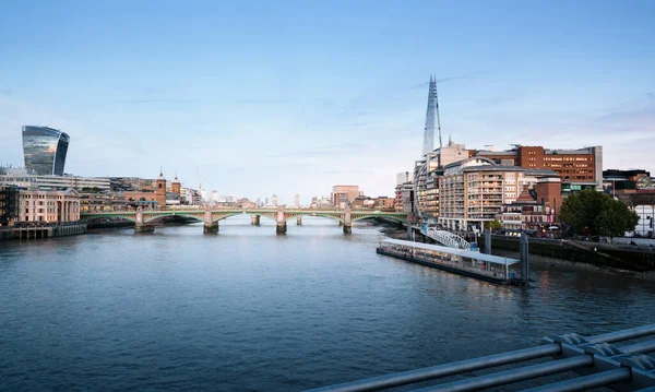 Naplemente Londoni Városkép Felett Kilátás Millenium Hídról Egyesült Királyság — Stock Fotó
