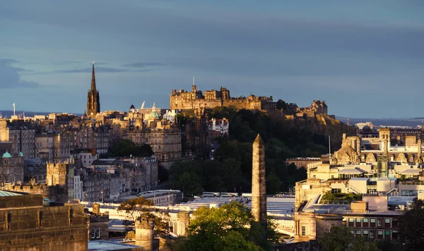 Edinburgh City Skyline Calton Hill Ηνωμένο Βασίλειο — Φωτογραφία Αρχείου