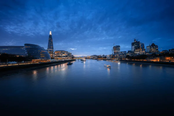 Londoner Skyline Von Der Tower Bridge Großbritannien — Stockfoto