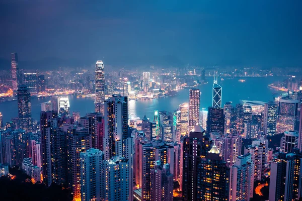 Гонконг Вершини Вікторія Ліцензійні Стокові Зображення