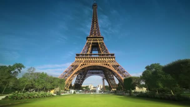 Iper Lapse Torre Eiffel Parigi Francia — Video Stock