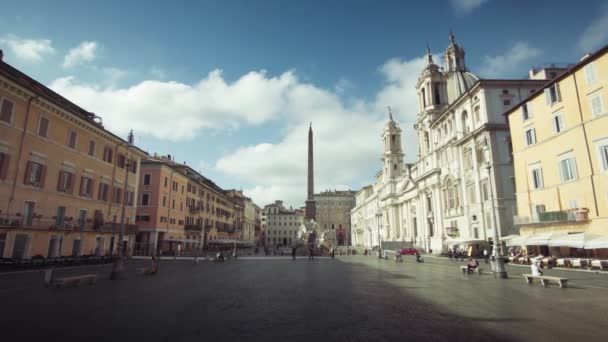 罗马的纳沃纳广场意大利 — 图库视频影像