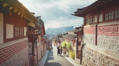 Güney Kore, Seul 'deki Bukchon Hanok Köyü