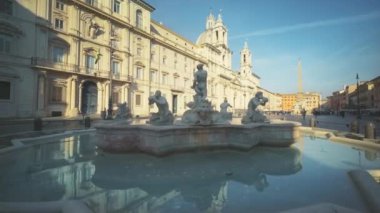 Roma 'daki Navona Meydanı. İtalya