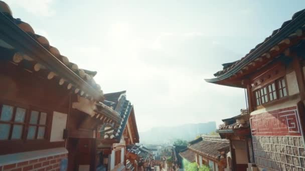 Bukchon Hanok Falu Szöulban Dél Korea — Stock videók