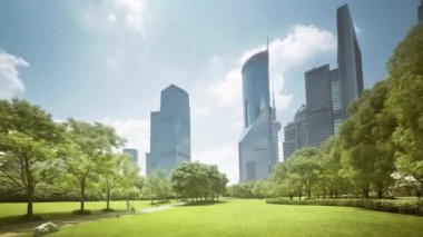 Zaman aşımı, Lujiazui finans merkezine park etmek, Şangay, Çin