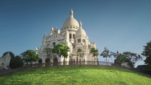 Βασιλική Του Sacre Coeur Μονμάρτη Παρίσι — Αρχείο Βίντεο
