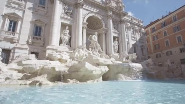 Fountain Trevi Στη Ρώμη Ιταλία — Αρχείο Βίντεο