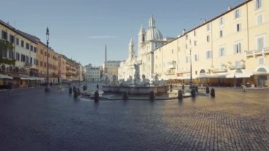 Roma 'daki Navona Meydanı. İtalya