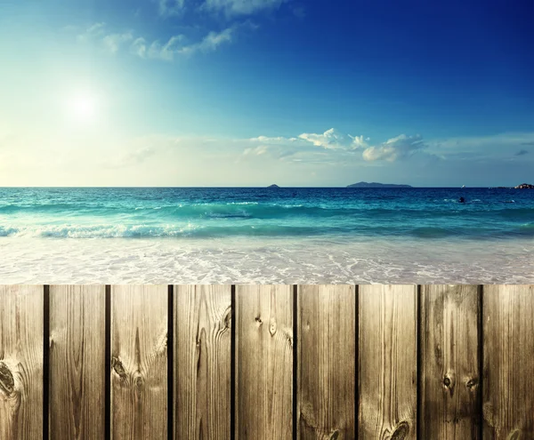 Fence on the beach — Stock Photo, Image