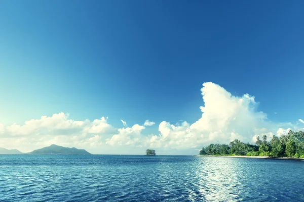 Beach on La Digue island, Seychelles — Stock Photo, Image