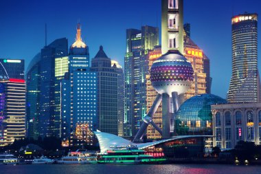 Geceleri, Çin shanghai