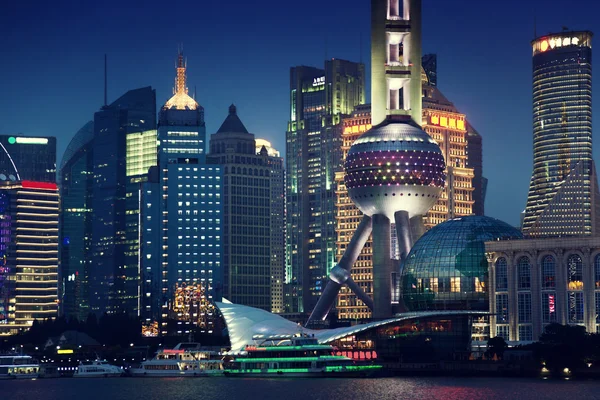 Shanghai at night, China — Stock Photo, Image