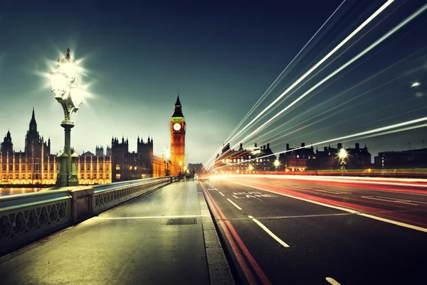 Big Ben von der Westminster Bridge, London — Stockfoto