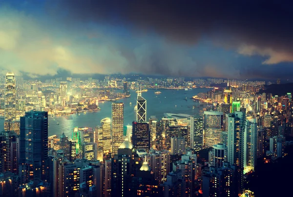 Isla de Hong Kong desde Victoria 's Peak —  Fotos de Stock