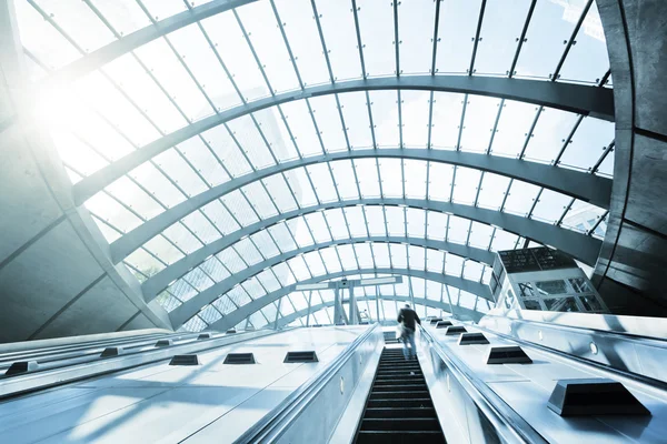 Canary Wharf metro Station, London, England, UK — Stock Photo, Image