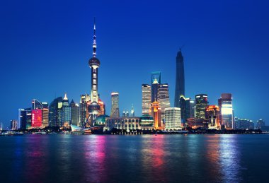 Geceleri, Çin shanghai