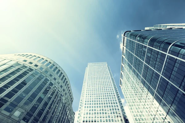 Modern buildings in London, Canary Wharf — Stock Photo, Image