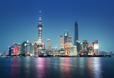 Geceleri, Çin shanghai