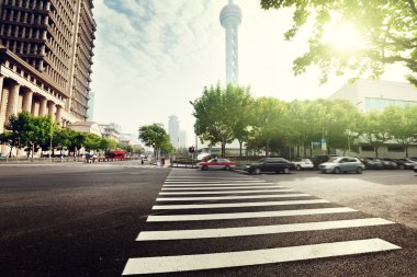 sokak Lujiazui Shanghai, Çin