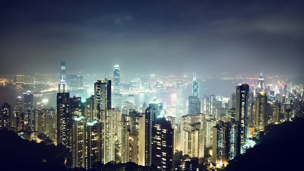 Hong Kong island from Victoria 's Peak — стоковое фото