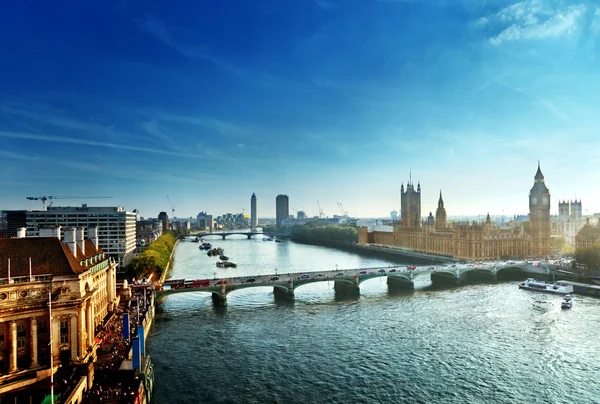 Westminster aerial view, Londen, Verenigd Koninkrijk — Stockfoto