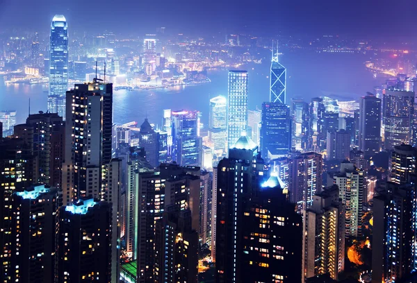 Hong kong island von victoria 's peak — Stockfoto