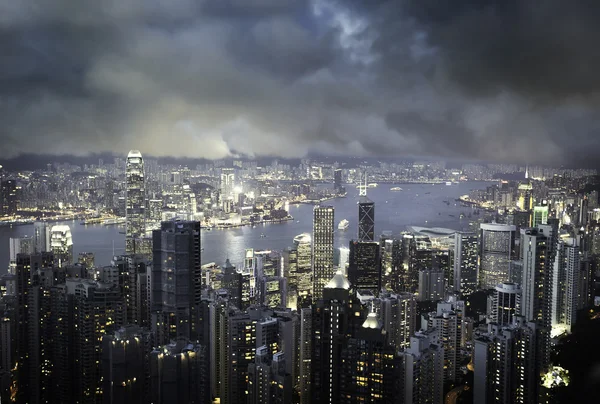 Isla de Hong Kong desde Victoria 's Peak —  Fotos de Stock