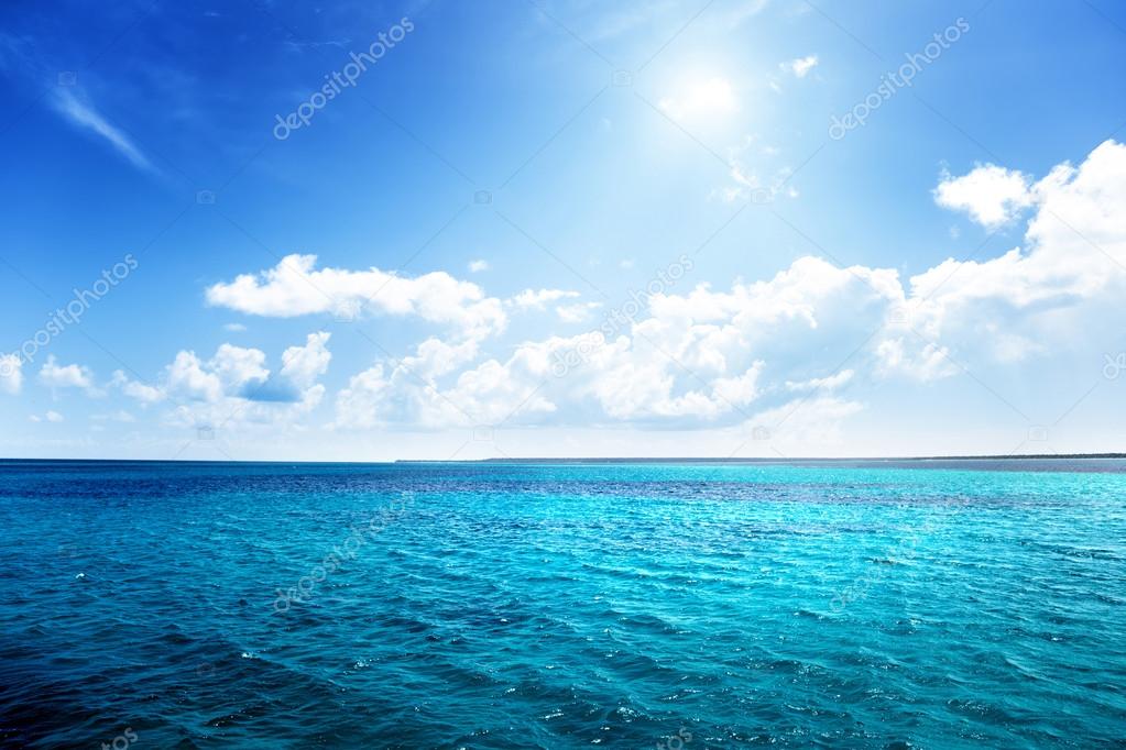 caribbean sea and perfect sky