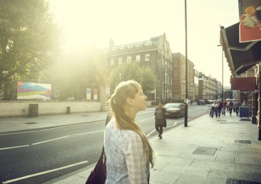 genç kadın Street Londra