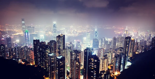 Hong Kong island from Victoria 's Peak — стоковое фото