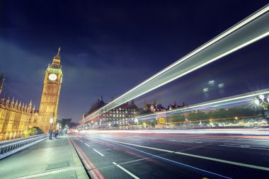 Westminster Köprüsü, Londra 'dan Big Ben.