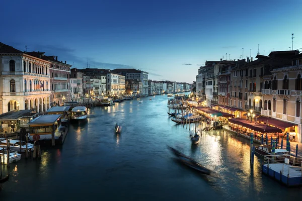 Gran Canal en la hora de la puesta del sol, Venecia, Italia — Foto de Stock