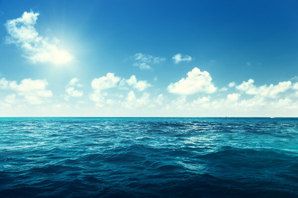 идеальное небо и океан
