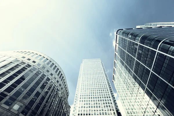 Modern buildings in London, Canary Wharf — Stock Photo, Image